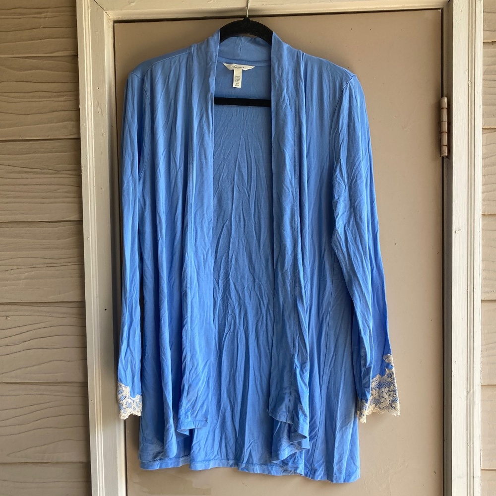 Soma Blue Pajama Duster